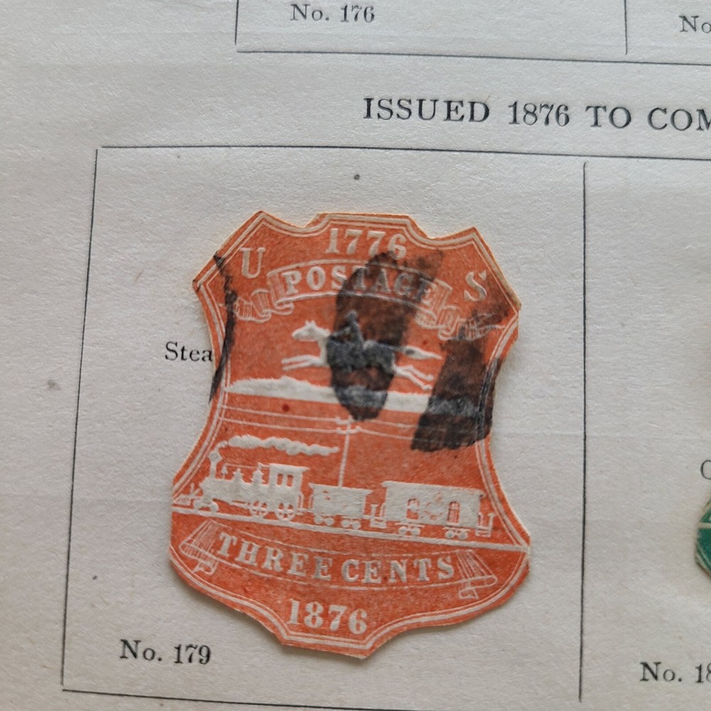 #217 #U218 2 Cent 3¢ 1876 Centennial stamped envelope Stamps
