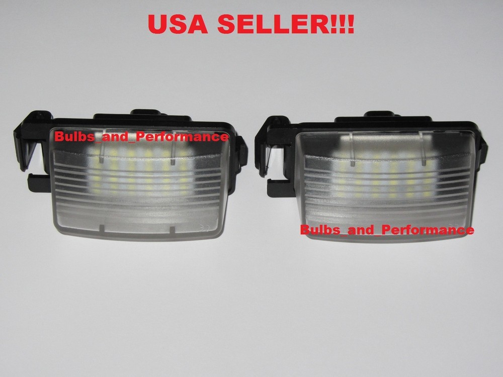 For INFINITI G35 2002 2003 2004 2005 2006 WHITE 6000K LED LICENSE PLATE LIGHTS