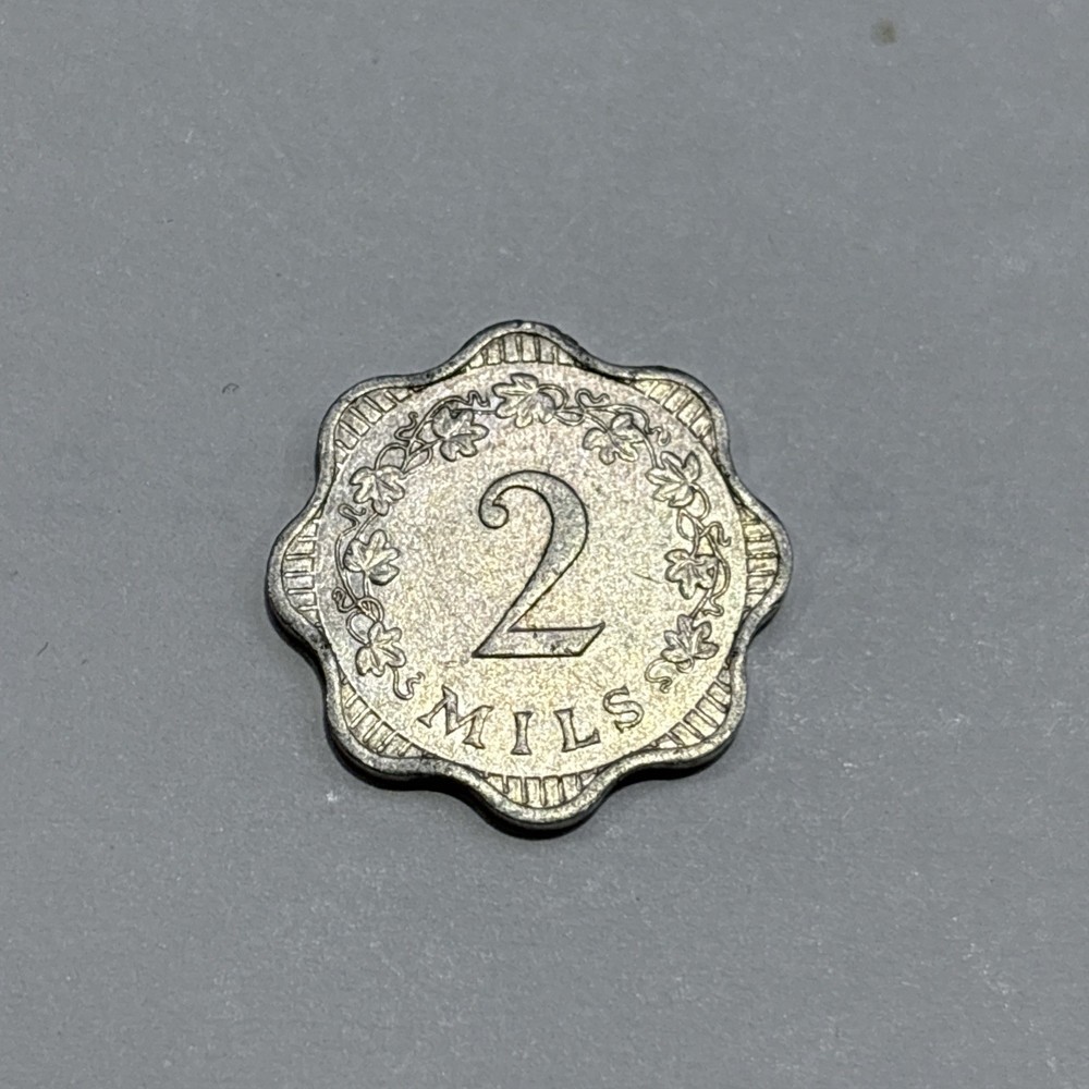 MALTA ~ 1972 ~ 2 Mils