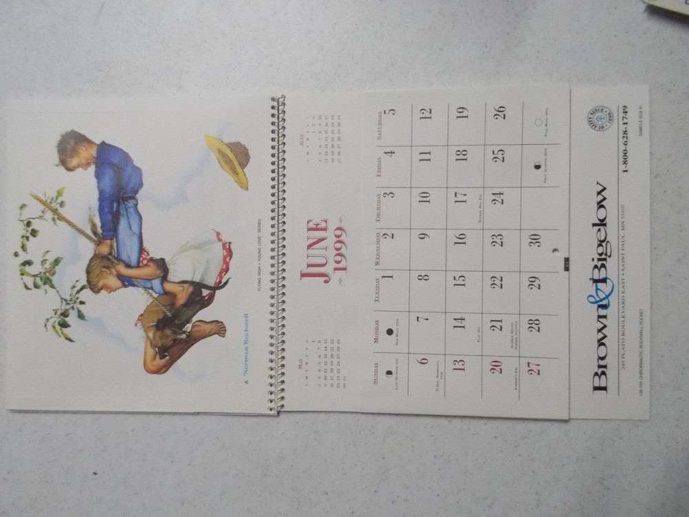 4 Vintage 1999 Calendars