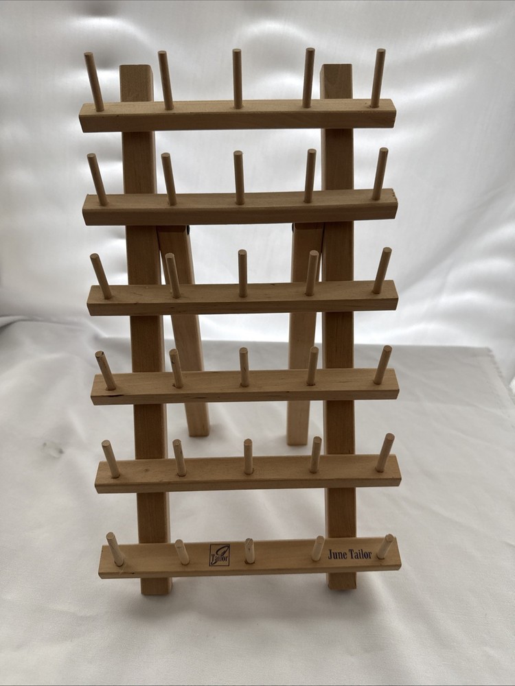 60and 30 Spool Wood rack Thread Holder June Tailor