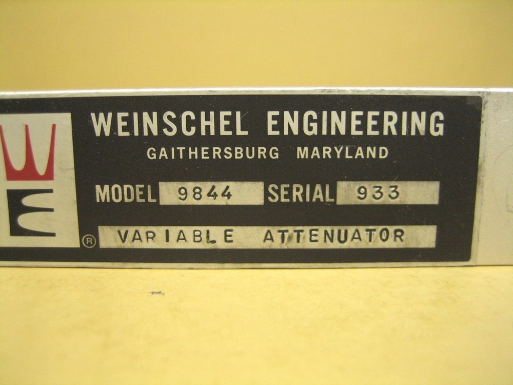 Weinschel Model 9844 Variable Attenuator