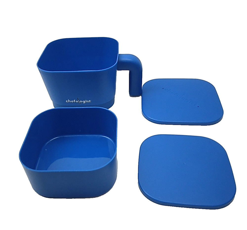 Chefologist Multi-Purpose Strainer & Steamer with Lids -Blue