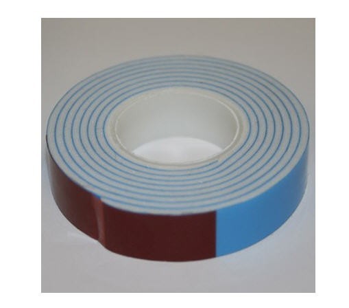 White 1/16" x 1/2" Foam Mounting Tape