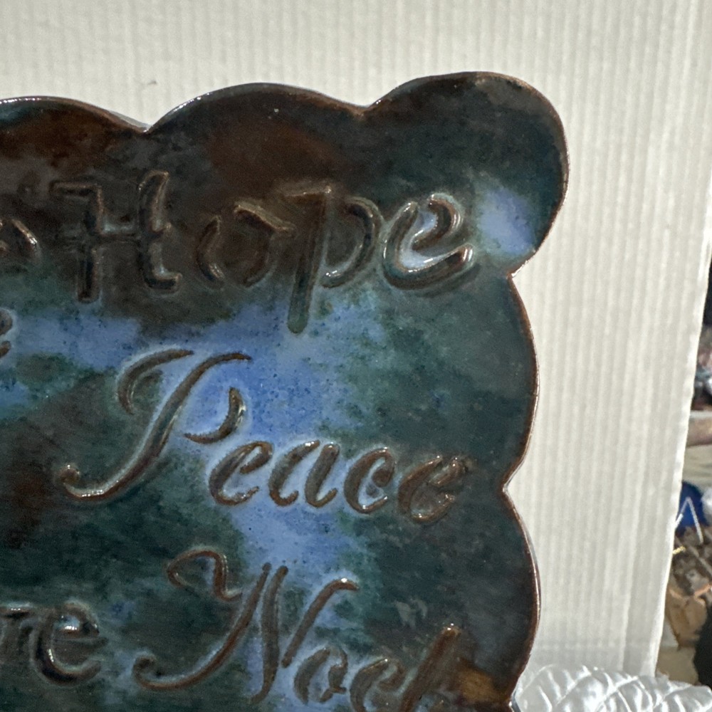 Studio Pottery Christmas Tray Plate