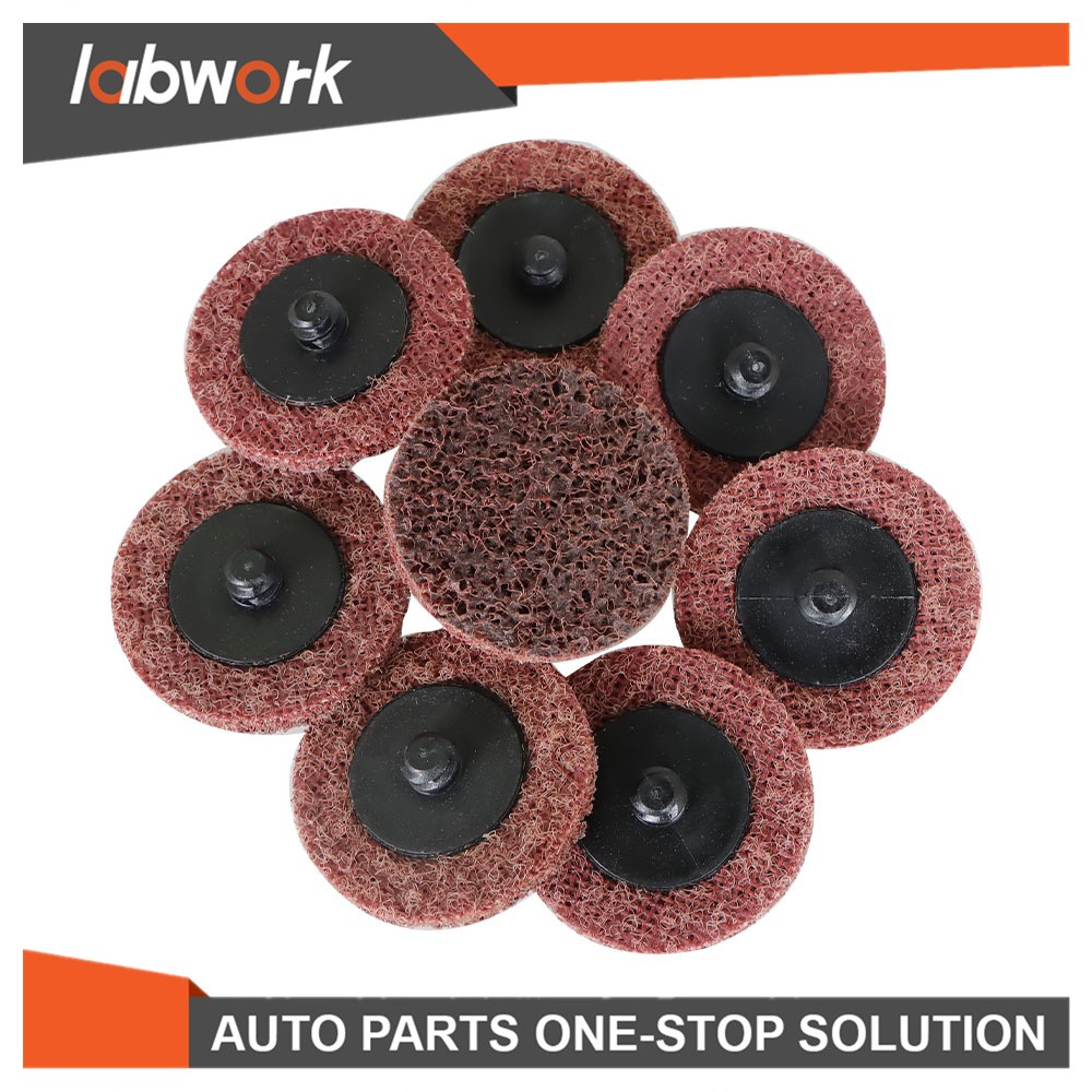 Labwork Medium Surface Conditioning Disc Roll Lock Grinder Sanding Pads 50Pcs 2"