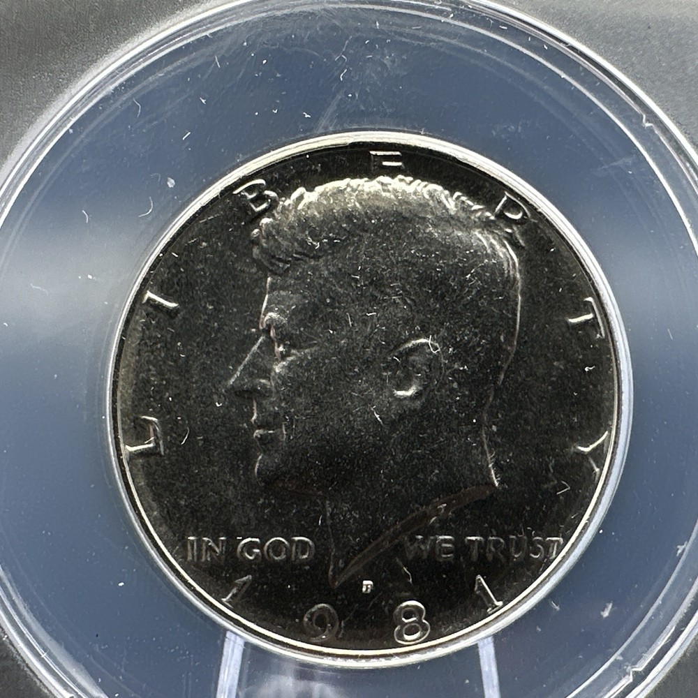 1981 P Kennedy Half Dollar MS67, ANACS