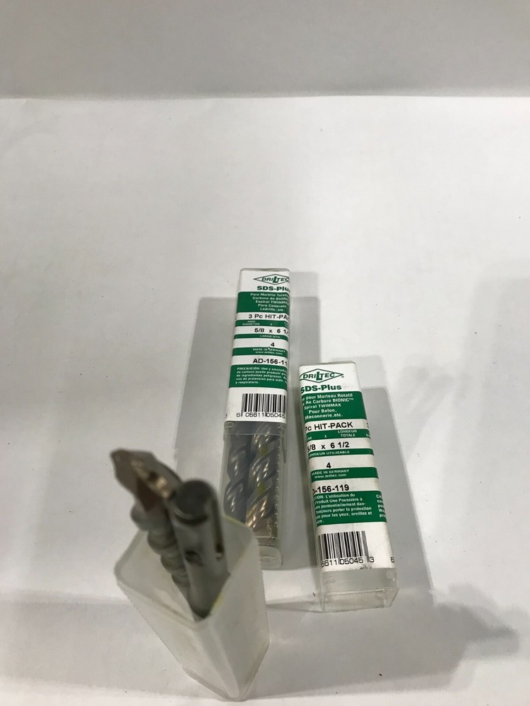 Hammer Drill bits - 5/8" x 6 1/2" - SDS Plus - DrilTec AD-156-119