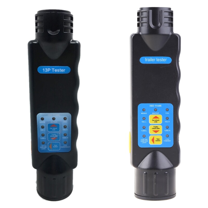 13 Pin Car Trailer Plug Socket Tester Wiring Circuit Light Test Diagnostic Tools