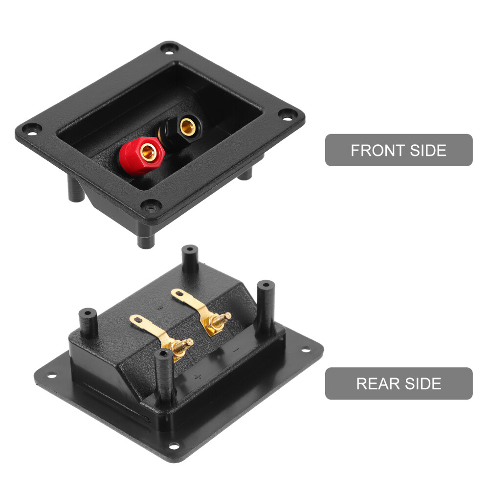 2 Pcs Junction Box Speaker Terminal Cup Subwoofer Wire Connectors