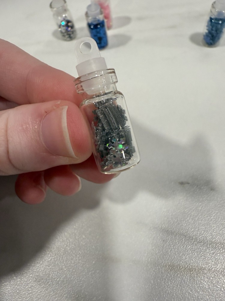 Small Glitter Jars For Crafts (Comes With 7)