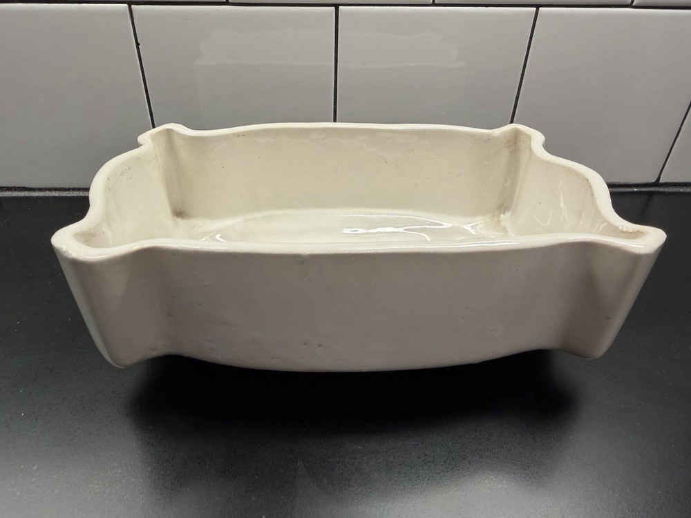 Vintage UPCO White Pottery Planter