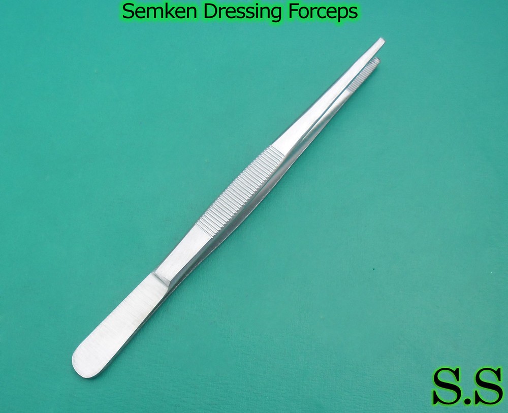 6 SEMKEN DRESSING FORCEPS SURGICAL DENTAL INSTRUMENTS