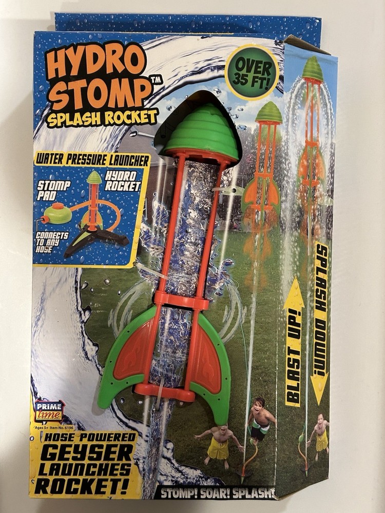 NIB!  Hydro Stomp Splash Rocket, Water Pressure Launcher