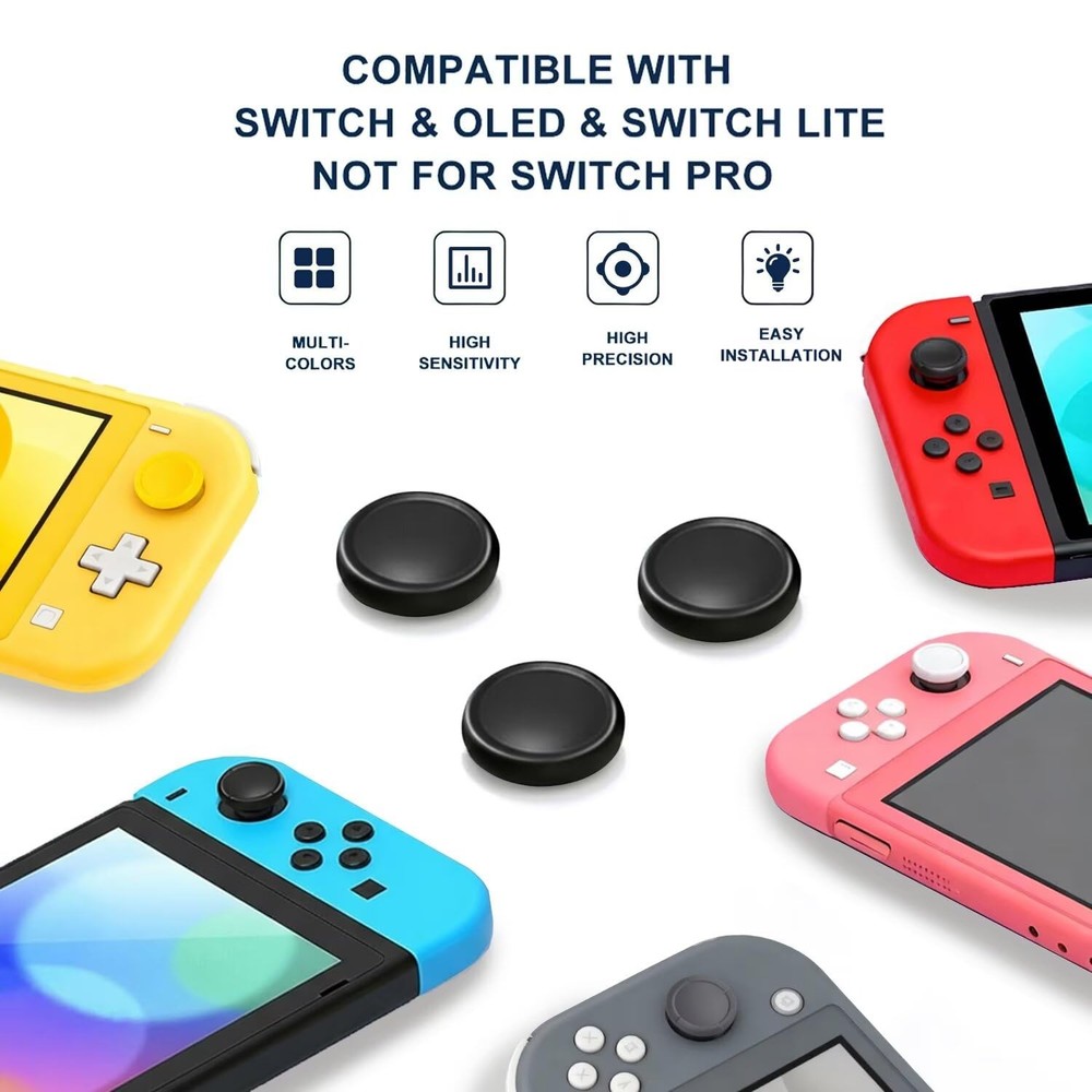 Ferkurn NS Joystick Switch Joy-con / Lite / OLED, Black