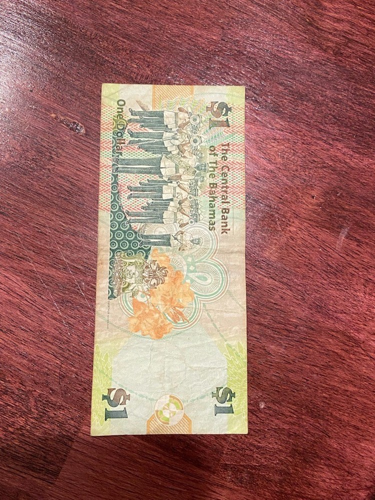 Bahamas 1 Dollar Bill Currency Circulated 2008