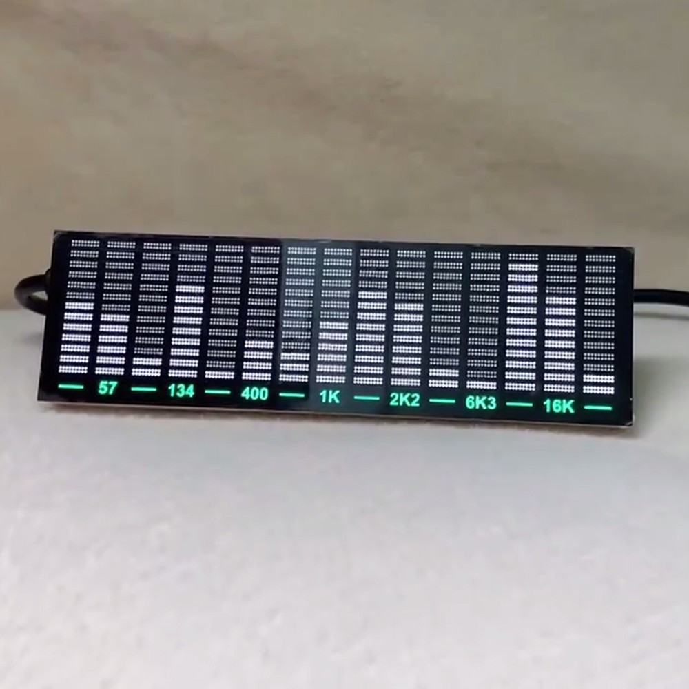 LED Music Spectrum Display Module Audio 15 Level Indicator Rhythm VU Meter