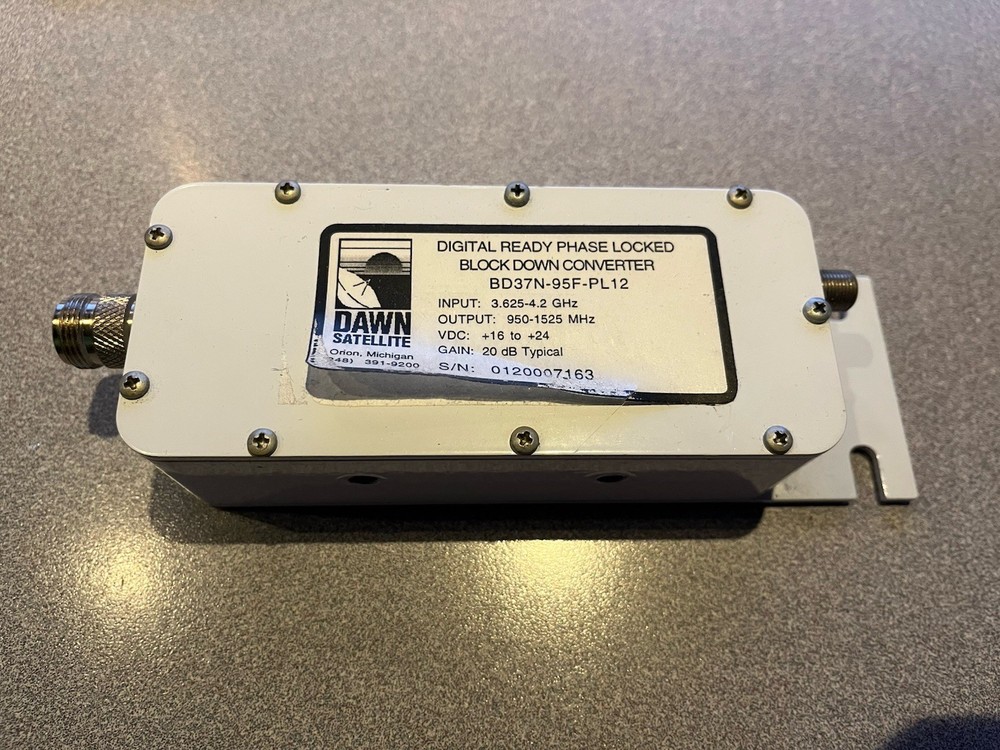UNTESTED Dawn Satellite Digital Ready Phase Locked Block Down Converter Box HTF