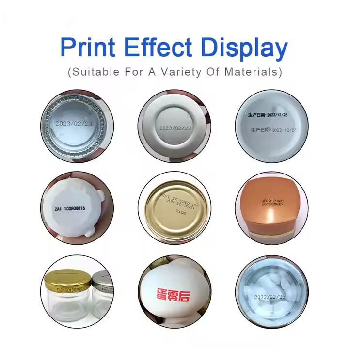 Desktop inkjet printer surface printing bottle batch number production date