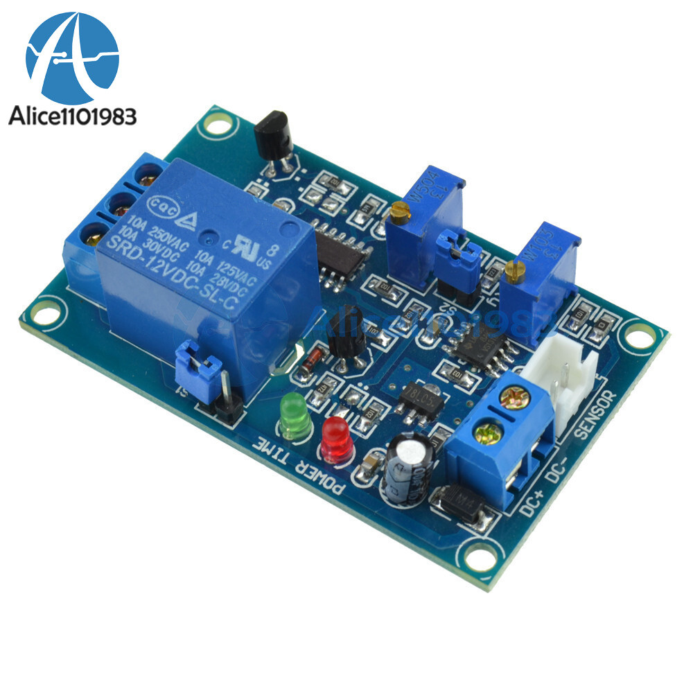 Photoresistor Relay Module 12V Light Detect Sensor Timmer Light Control