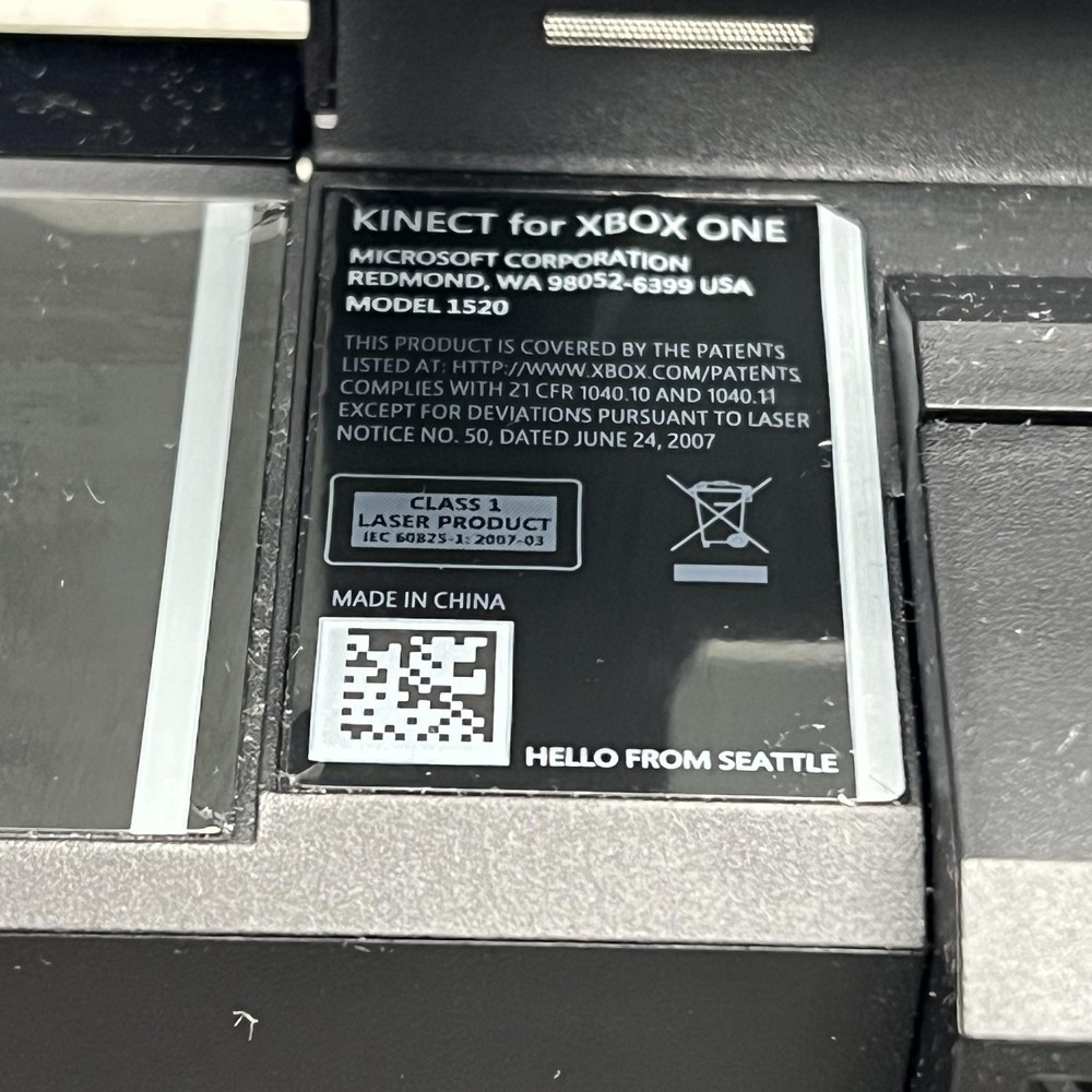 Microsoft Xbox One Kinect Sensor Camera Model 1520 Motion Sensor