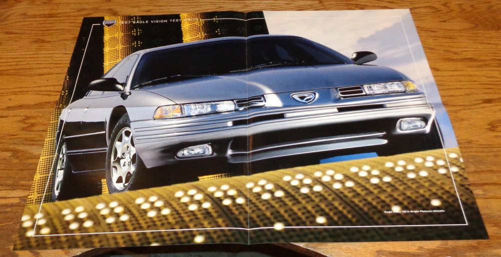 Original 1997 Eagle Vision Foldout Sales Brochure 97