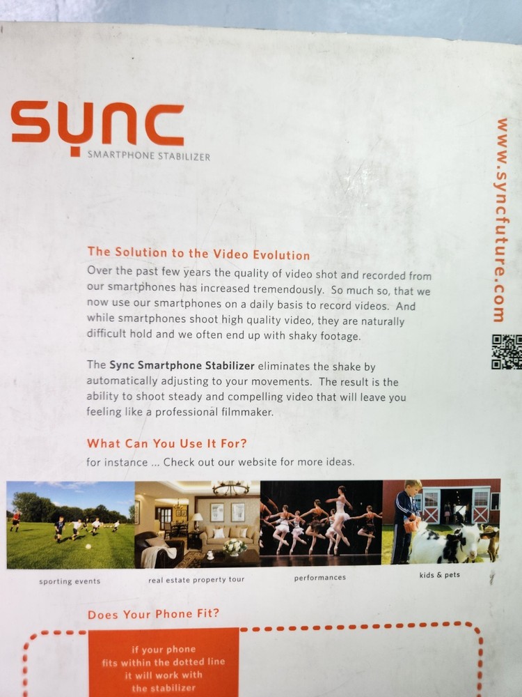 SYNC SP1 5.2'' Smartphone Handheld Gimbal Stabilizer