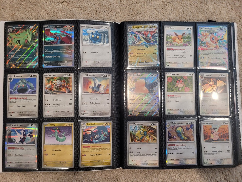 Prismatic Evolutions Complete Base Set (1-131) In Binder