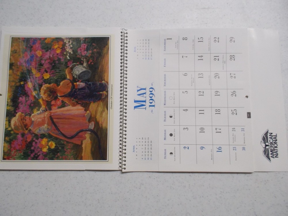 4 Vintage 1999 Calendars