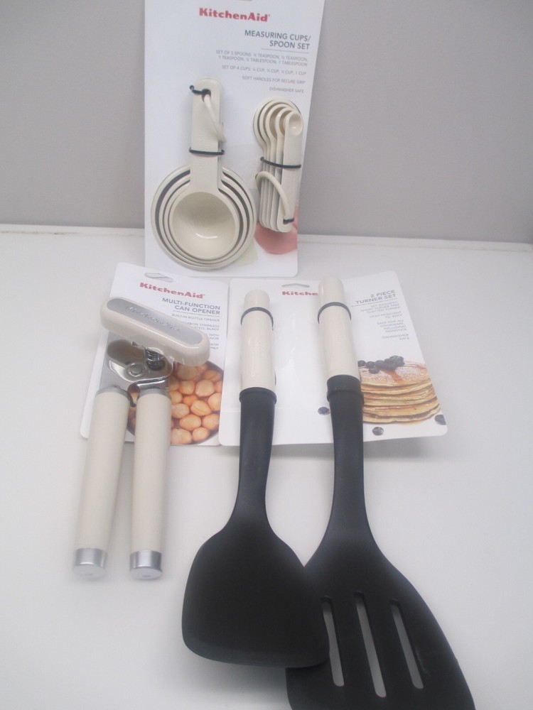 KitchenAid almond cream kitchen utensils (HACA)