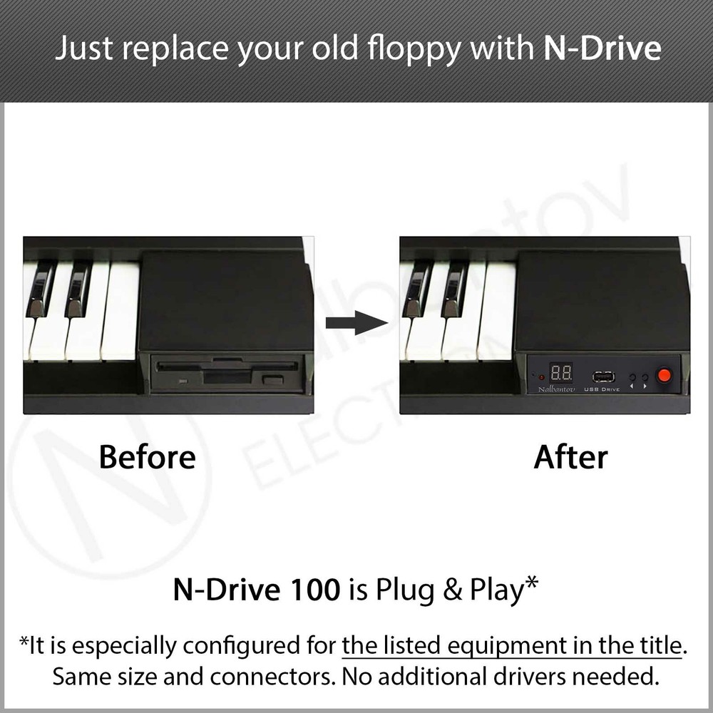 Nalbantov USB Floppy Disk Drive Emulator N-Drive 100 RB for Technics SX-FA1