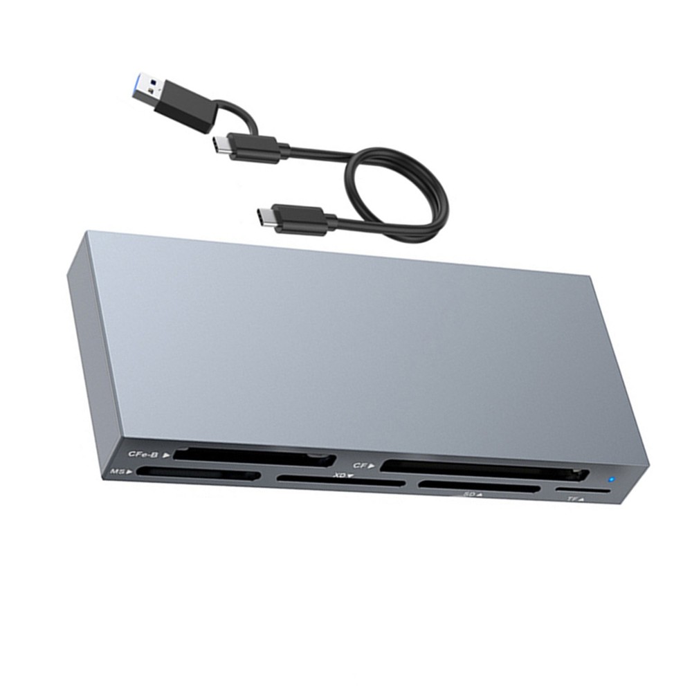 6-IN-1 Multi USB 3.2 Gen2 10Gbps CFexpress Type B/CF/MS/XD/SD/TF Card Reader