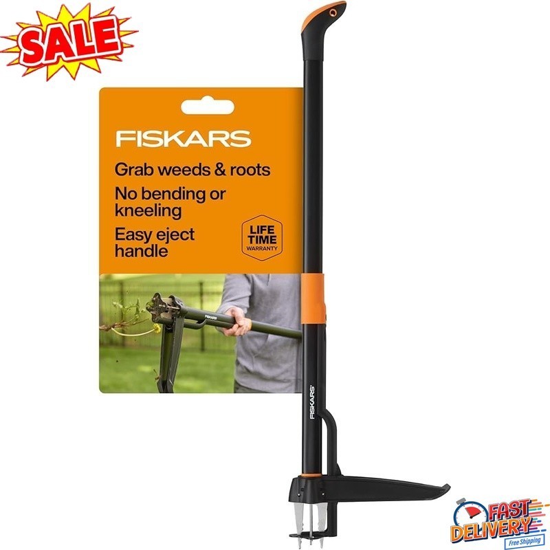 4-Claw Stand Up Weed Puller Tool Gardening Hand Weeding Tool 39" Long Handle