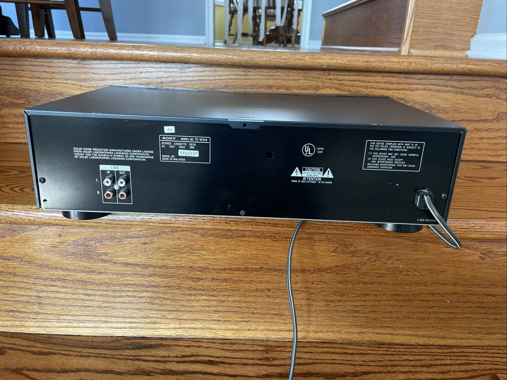 Sony TC-W345 Stereo Cassette Deck