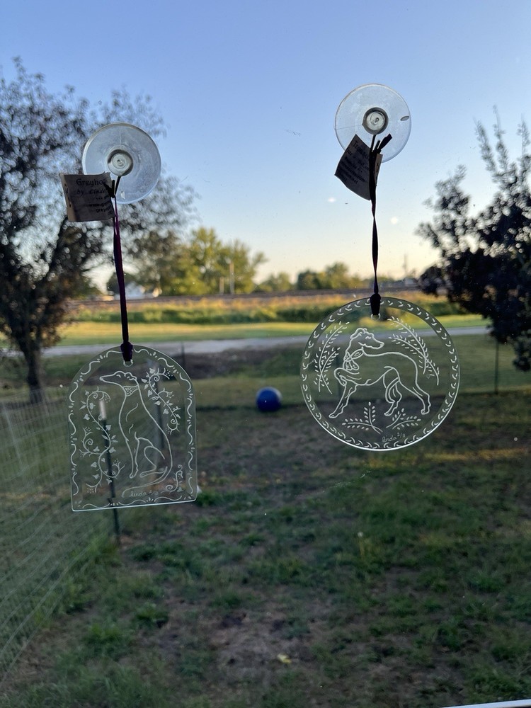 Crystal Greyhound Suncatchers