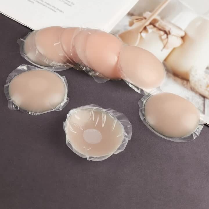 6pcs Reusable Invisble Nipple Covers – Strapless, Self-Adhesive, Discreet, Comfy