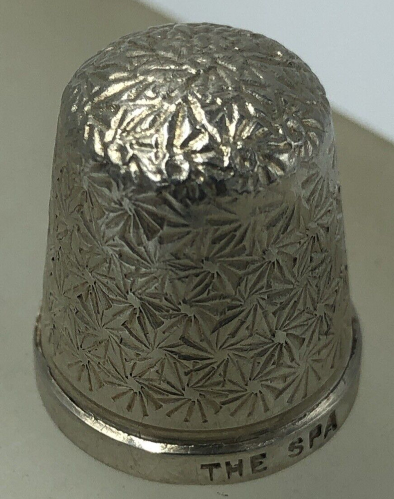 Antique Solid Silver Thimble The Spa Henry Griffith & Son Birmingham 1928 Boxed