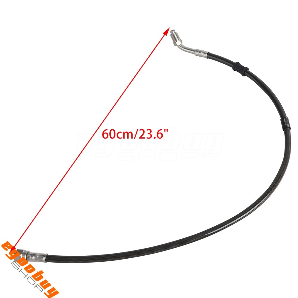 Silver Front ABS Upper Lower Complete Brake Line Kit Fits For Harley Softail 18+