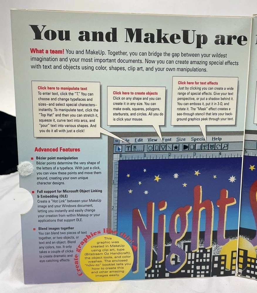 Bitstream Makeup For Microsoft Windows Special Effects For Type Made Easy 1992