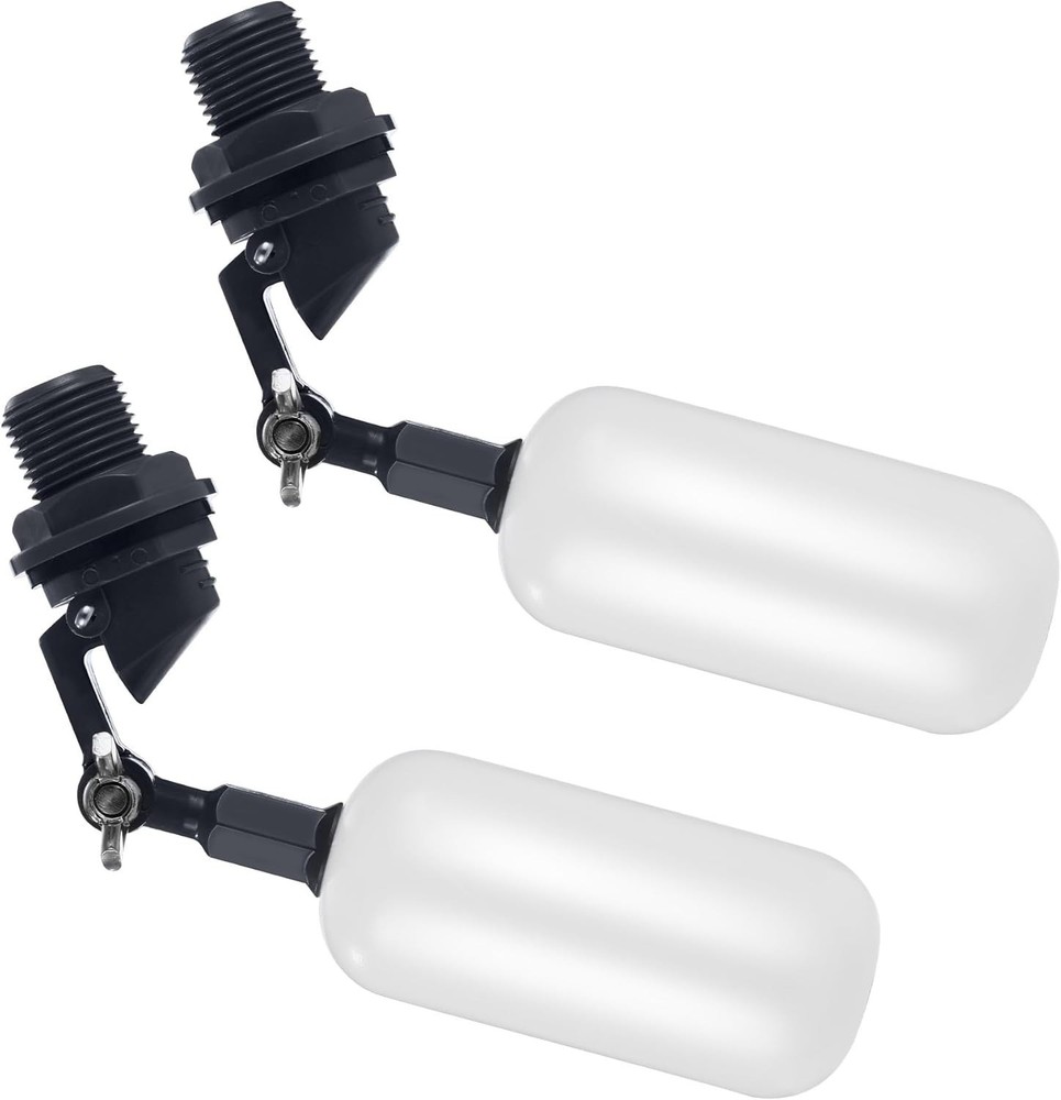 2-Pack Adjustable Arm Float Ball Valve for Automatic Water Level Control in Live