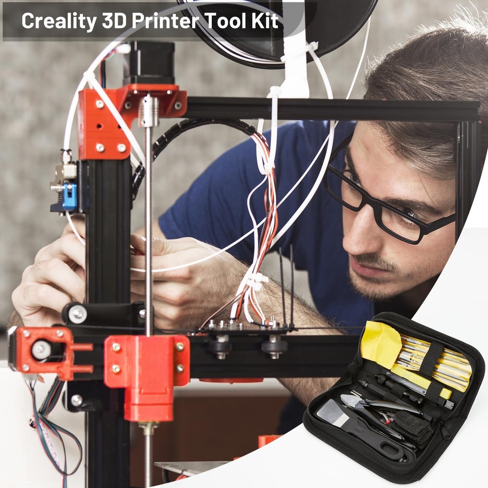 3D Printer Tools Kit Essential, Basic Tool Kit Accessories, 3D Printer Deburr...