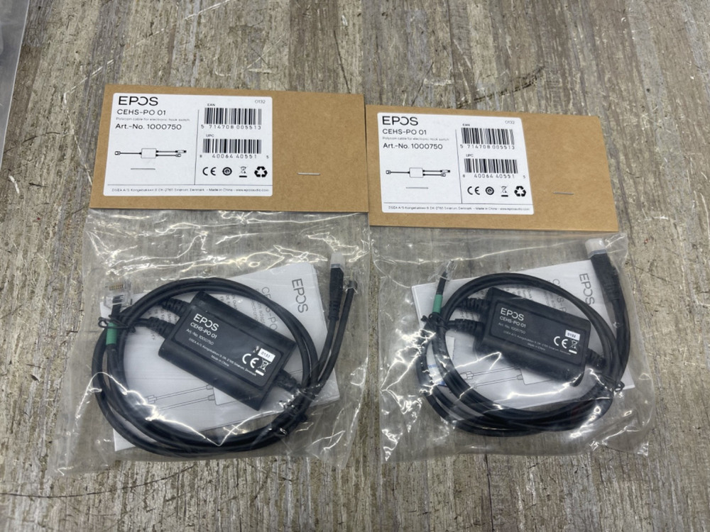 2pcs EPOS Ploycom Electronic Hook Switch CEHS-PO 01 1000750 phone cable new