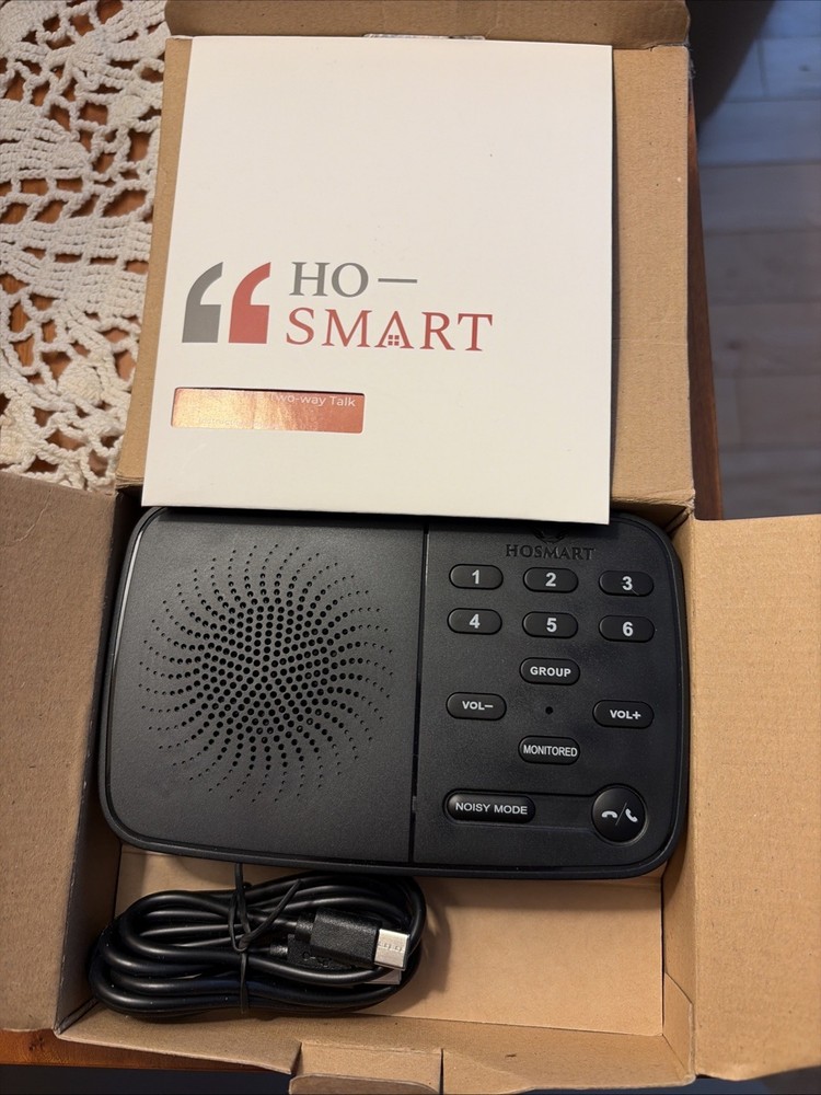 Hosmart HY812 Black Wireless Intercom System For Business Office