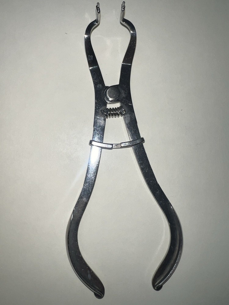 Dental, Rubber Dam Clamp Forceps, Ivory, PREOWNED x 2