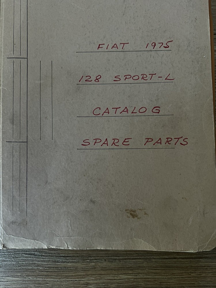 Fiat 128 S Catalog Spare Parts
