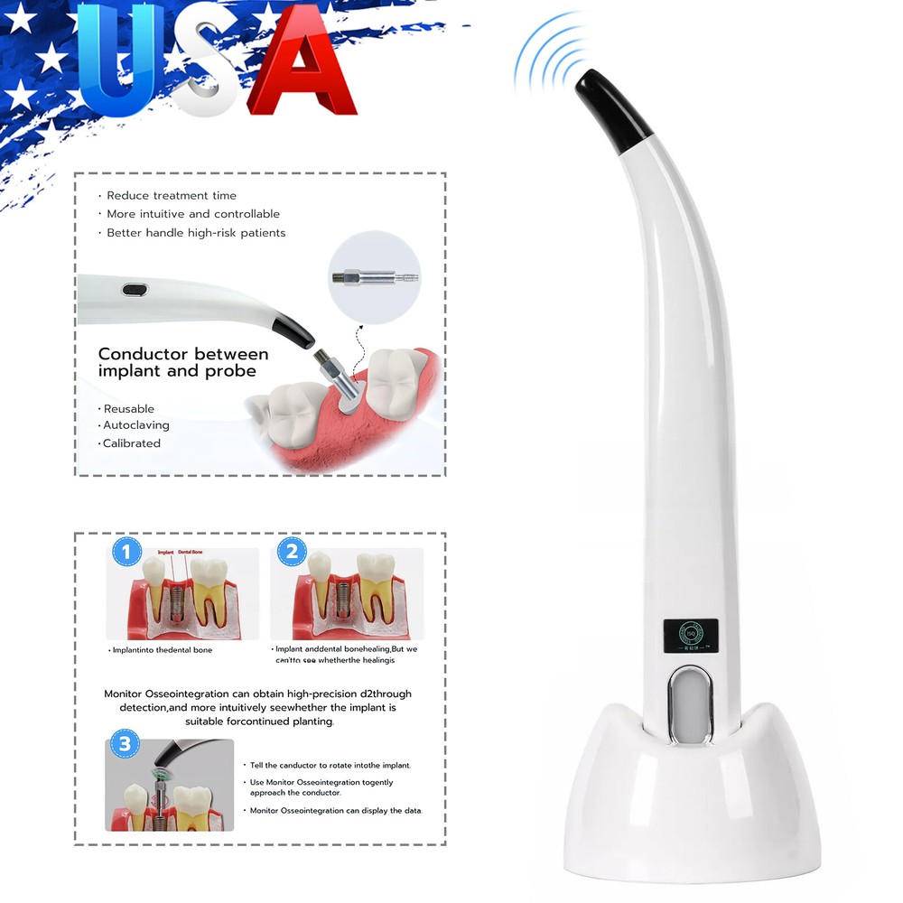 Monitor Osseointegration RFA Inplant Stability Test Unit Cordless