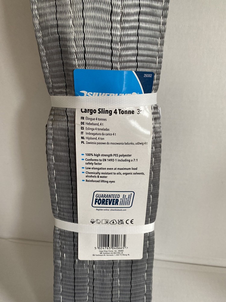 Silverline Cargo Sling 4 Tonne 3m Brand New