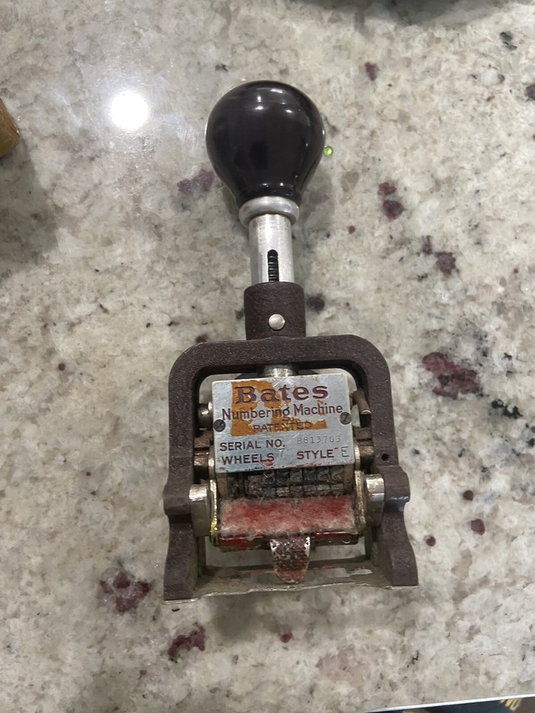 Vintage Nate’s Standard Movement Numbering Machine