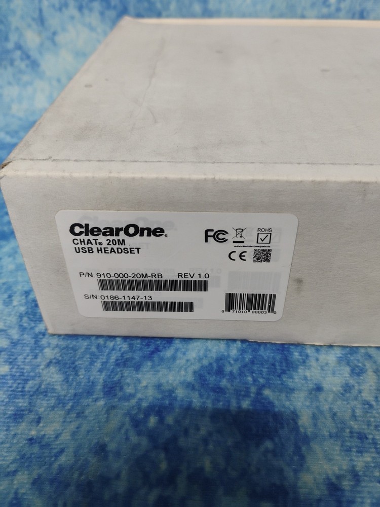 ClearOne Chat 20M USB Headset, 910-000-20M