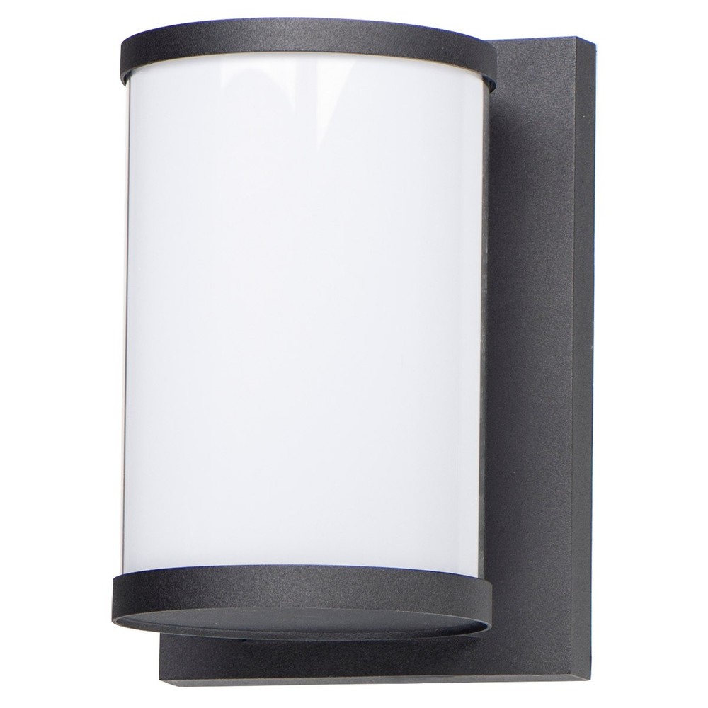 Maxim Lighting 52126WTBK Barrel LED 10 inch Black Outdoor Wall Mount